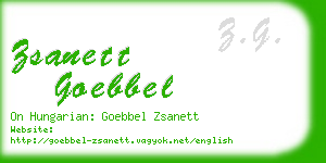 zsanett goebbel business card